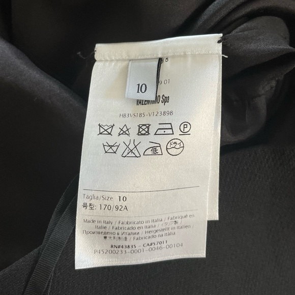 Valentino Wool and Silk Blend Overlay Dress, Size 10 - Picture 5 of 6